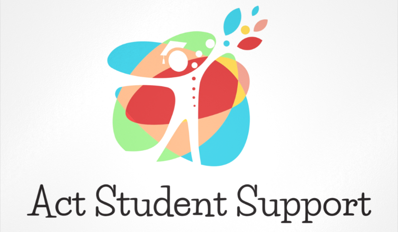 Business Logo of a student graduate which has multiple colours, in shape of graduation hat.