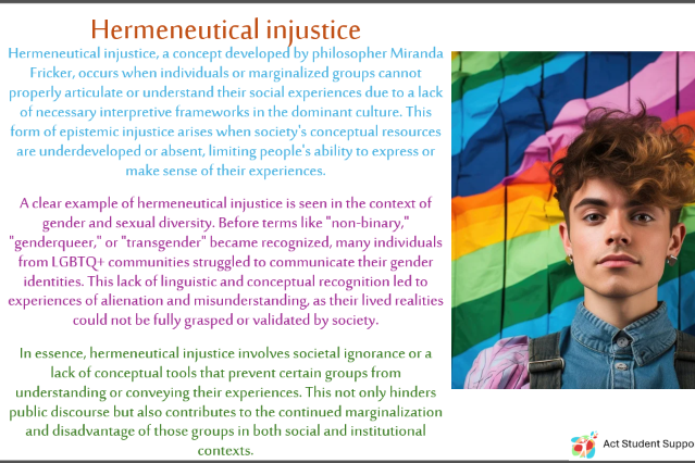 Post promoting the acceptance and understanding ACT give to students with Autism who may struggle with masking